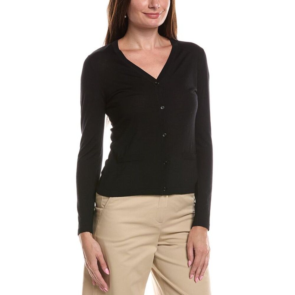 Max Mara Womens Kenya Wool Cardigan, Black